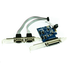 Approx 2xSoros 1xPárhuzamos port bővítő kártya PCI-E (APPPCIE1P2S) (APPPCIE1P2S)