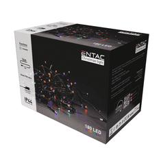 ENTAC Christmas IP44 180 LED fényfüzér Multicolor 14m (ECL-180-MC) (ECL-180-MC)