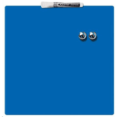 Rexel Üzenőtábla, mágneses, írható, kék, 36x36 cm (VN3873, 1903873) (VN3873, 1903873)