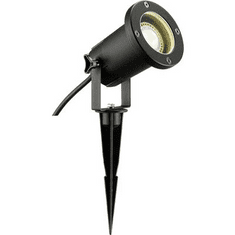 SLV Leszúrható kerti fényszóró GU10 11 W, fekete, Nautilus Spike 227410 (227410)
