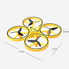 JOJOY® Mini drón, kézzel irányítható drón gyerekeknek, strapabíró modern led játék a repülés izgalmával ötvözve | FLASH