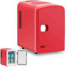 shumee Mini szoba autós hűtőszekrény fűtés funkcióval 12 / 240 V 4 l - piros
