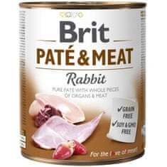 Brit Paté & Meat Cons. Nyúl 800 g