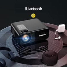 X TECH 4K Rayfoto Projektor 9500 lumen Wifi 5G, Bluetooth, Hordótáskával