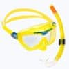 Gyermek szemüveg és snorkel szett COMBO MIX REEF DX sárga