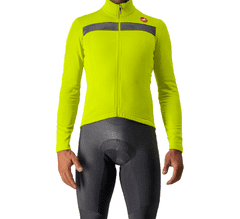 Castelli férfi kerékpáros mez Puro 3 mez Elektromos Lime/Fekete Reflex sárga/fekete, L
