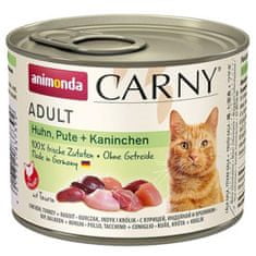 Animonda Carny macskakonzerv - csirke, pulyka + nyúl 200 g