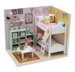 Dvěděti Gyermek miniatűr ház Cheryl szobája