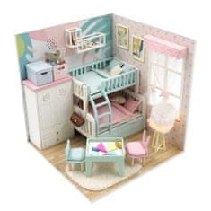 Dvěděti Gyermek miniatűr ház Hangulatos gyermekszoba