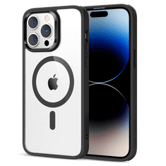 ESR Apple iPhone 14 Pro, Szilikon tok, közepesen ütésálló, légpárnás sarok, Magsafe kompatibilis, Classic Hybrid HaloLock, átlátszó/fekete (RS142361)