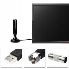Dexxer Univerzális mágneses TV antenna és USB DVB-T 4K erősítő