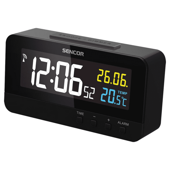 Sencor SDC 4800 B digitális ébresztőóra hőmérővel