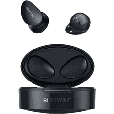 Blitzwolf Bluetooth sztereó fülhallgató, v5.0, TWS, töltőtok, érintés vezérlés, vízálló, BW-FPE2, fekete (IP038238)