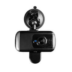 Modecom MC-CC15 FHD kettős autós kamera, Full HD/HD 1080/720p, 12MPx, microSD/SDHC, 3.0"-os LCD, microUSB, G-érzékelő, fekete színű