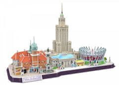 CubicFun 3D puzzle CityLine panoráma: Varsó 159 darab