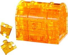 HCM Kinzel 3D kristály puzzle Kincses láda kulccsal 52 darab
