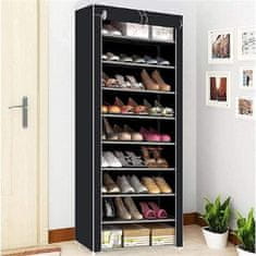 HOME & MARKER® Cipőtartó állvány, hordozható cipőtartó szekrény, egymásra rakható tároló szekrény | OMARA