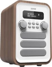 Denver DAB-48 Fehér DAB+ rádió beépített FM rádióval és Bluetooth funkcióval.