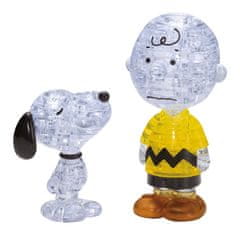 HCM Kinzel 3D kristály puzzle Snoopy és Charlie Brown 77 db