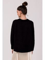 BeWear Klasszikus női pulóver Elyamour BK105 fekete Universal