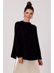 BeWear Klasszikus női pulóver Elyamour BK105 fekete Universal