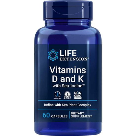 Life Extension Étrendkiegészítők Vitamins D And K With Sea Iodine