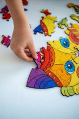Kids DO Színes fa puzzle kép Cica 100 darab