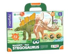 MierEdu Mágneses asztal Dinoszauruszok - Stegosaurus