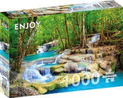 ENJOY Puzzle Türkiz vízesés, Thaiföld 1000 db