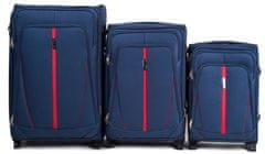 Wings 3 db bőrönd készlet 2 kerék L, M, S, kék