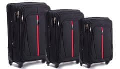 Wings 3 db bőrönd készlet 4 kerék L, M, S, fekete