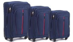 Wings 3 db bőrönd készlet 4 kerék L, M, S, kék