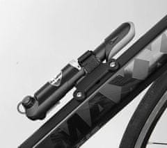 X TECH Felszerelhető biciklipumpa légnyomásmérővel