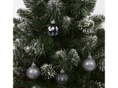 sarcia.eu Antracit karácsonyfa csecsebecse, csecsebecse készlet, karácsonyfadísz 4 cm, 18 db.