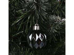 sarcia.eu Antracit karácsonyfa csecsebecse, csecsebecse készlet, karácsonyfadísz 4 cm, 18 db.