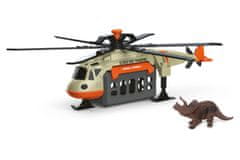 Helikopter dinoszauruszokkal és effektekkel 39 cm - változat- és színvariánsok keveréke