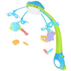 Nobo Kids Carousel Beds Animals Projector Blue