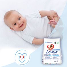 Lovela Baby mosópor fehér ruhákra, 1,3 kg / 13 mosási adag