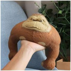 BigBuy Gorilla formájú, nyomkodható, stressz csökkentő játék gumiból (BBJ)