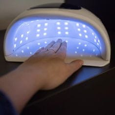 BigBuy Digitális kijelzős műkörmös LED UV lámpa érzékelővel, időzítővel, levehető talppal - 72 W (BB-21253)