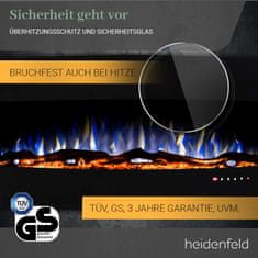 Heidenfeld HF-WK400 elektromos kandalló 3D lánghatással