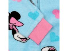 sarcia.eu Minnie Disney Kék, polár egyrészes pizsama, kapucnival ellátott gyerekcipő 7-8 év 122-128 cm