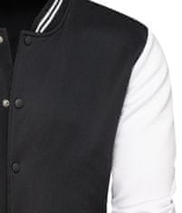 Recea Férfi pulóver kapucni nélkül Cymbevain fekete-fehér XL