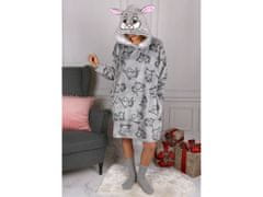 sarcia.eu Thumper Disney ajándék szett: Szürke női pulóver/fürdőköpeny/takaró + zokni, kapucnis snuddie S