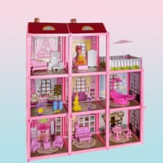 MG Dollhouse babaház 65 cm, rózsaszín