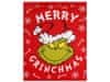 Grinch Piros ágytakaró/takaró, karácsonyi takaró 130x160 cm OEKO-TEX