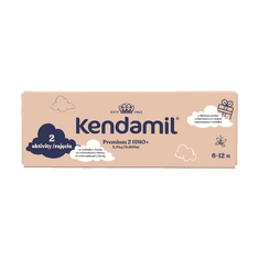 Kendamil Premium 2 HMO+ 2,4 kg (3 × 800 g), kreatív ajándékcsomagolás