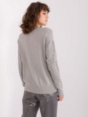 Wool Fashion Klasszikus női pulóver Tilgula szürke Universal