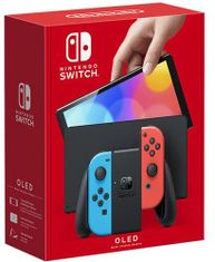 Nintendo Switch játékkonzol, Neonvörös és kék Joy-Con (OLED)