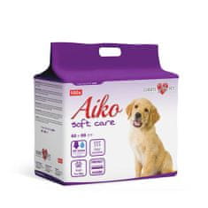 AIKO SOFT CARE 60x58cm 100db kutyapelenka + ajándék AIKO Soft Care Sensitive 16x20cm 20db nedvesített törlőkendő